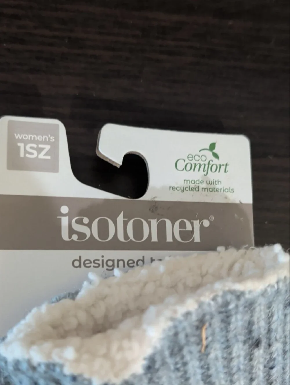 Isotoner Light Blue Flecked Knit Mittens